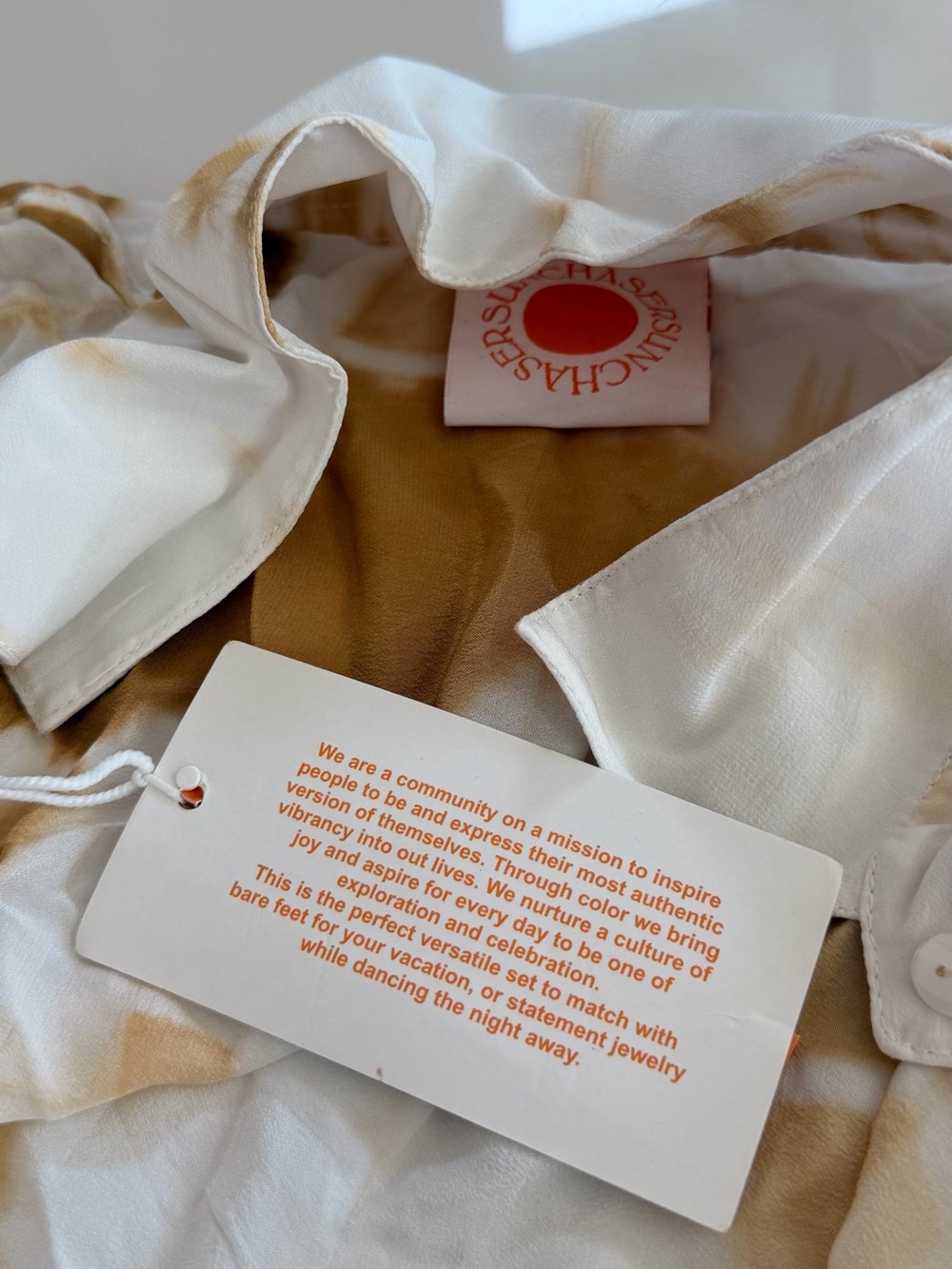 100% Silk SUNCHASERS Shibori set - Picture 3 of 7